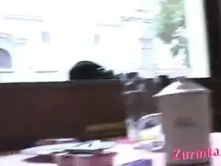 Natural exhibitionist in Chinese Restaurant