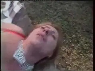 Busty Mature blonde fucked as a Whore in Park.F70