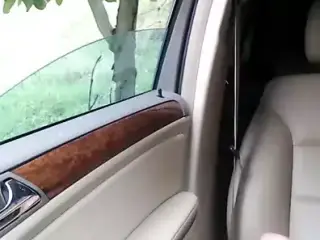 falling devil in the car play with her magical pussy