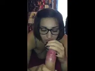Hot Facial Over Her Sexy Glasses - POV