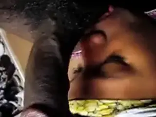 black gf licking dick