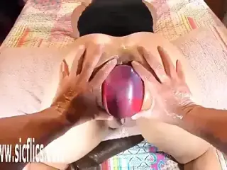 Gigantic Butt Plug and Fisting DP Huge Pussy