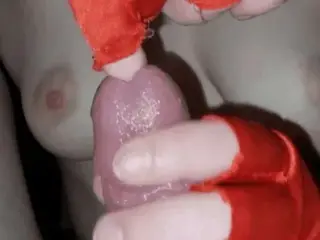 mom plays with urethra with her finger - peehole play with huge cumshot