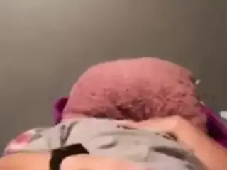 Horny Mom needs to cum but hides face to muffle moans