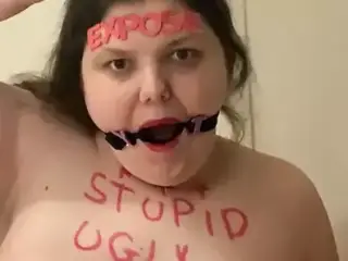 Fat pig slut exposed humiliation