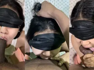 Cute Girl gave deep throat and facial to neighbour birthday gift