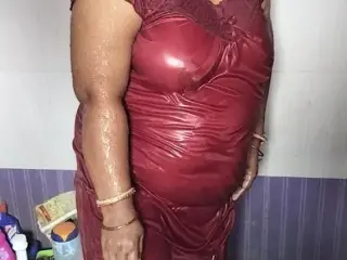 Sexy mom taking shower in Birhroom