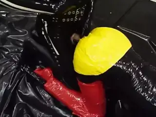 yellow latex ass