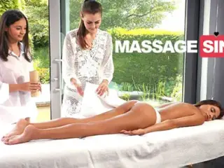 Three girl massage sex at MassageSins