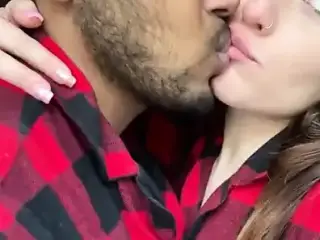 Indian couple kissing ( very hot kissing seen by Indian)