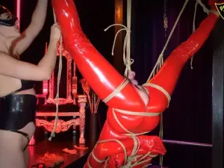 Shibari Slave Must Endure Upside Down Bondage