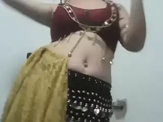 sexy blonde argentinian belly dancer