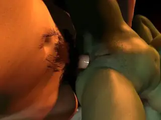 Close up Anal with Curvy Busty Goblin Girl : 3D Porn