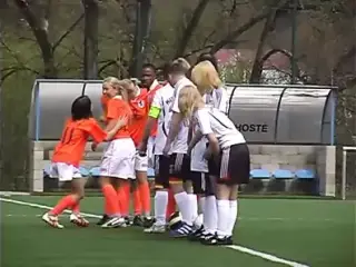 Soccer slut takes a big cock