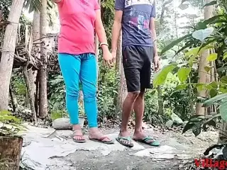 Village Girlfriend Sex With Her Boyfriend in Red T-shart in Outdoor ( Official Video By Villagesex91)