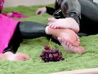 Foot Fetish and Food Fetish Lesbian