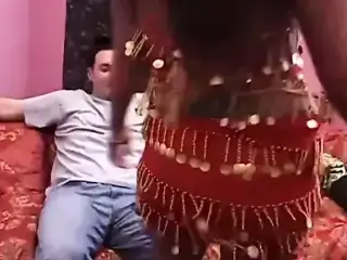 Fuck that hot belly dancer! Threesome anal fuck!