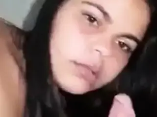 Hot Indian girl is sucking her boyfriend’s cock