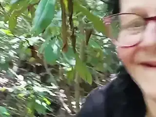 Bending That Ass Over in the Woods for You to Stick It in Hopeing Someones Watching