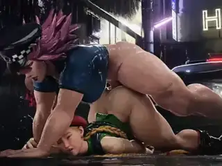 Futanari Poison Fucks Cammy (Animation With Sound)