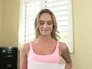 Phat Creamy Camel Toe Blonde Gets Fucked On Her Audition