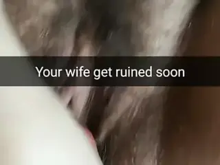 Your wife’s pussy gets ruined with a huge white cock! - RP