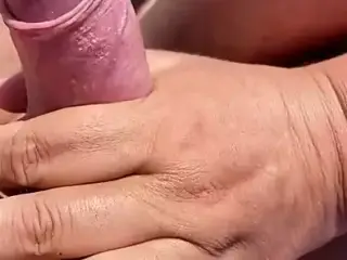 Handjob on the beach