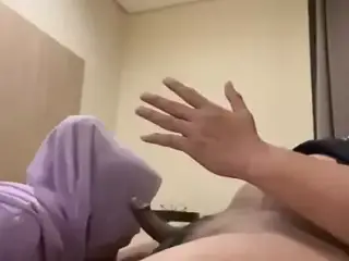 Auntie sucking my cock feels really good