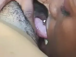 Two african lesbians eat cunts in swimming pool then go back inside