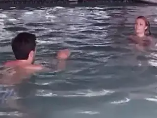 Lovely thin young swimmer gets her ass fucked hard poolside