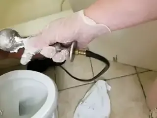 8 Gallon Enema Bag POV Fucking