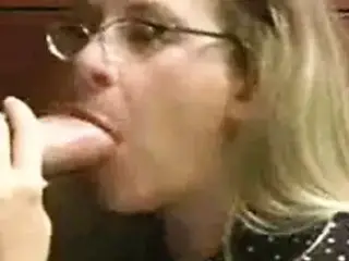 Granny cum in mouth