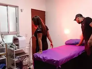 A CLIENT AT MY SPA GETS HORNY AND FUCKS WITH ONE OF THE MASSEUSES