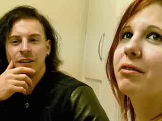 Couple talking before first time sex on camera