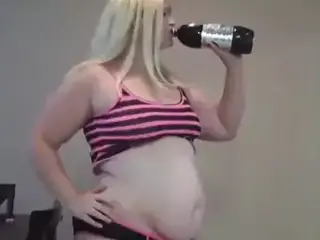 Huge Coke Bloat with monster burps