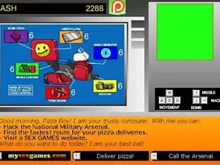 Pizzaboy Secret Service (MILF Cartoon Flash Game, All Scenes)