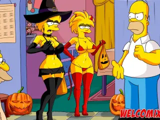 Halloween night with sex - The Simptoons