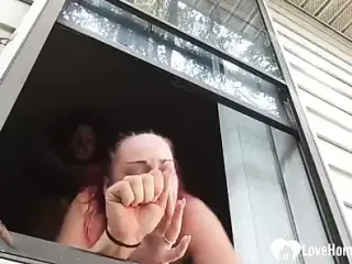 black guy fucks her from behind