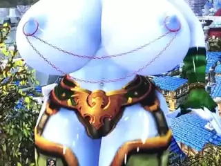 Bimbo Draenei baits cock in Stormwind :p