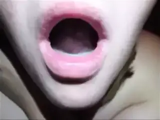 Cute Blue Eyed Blonde Sucks & Swallows Thick Cum Load