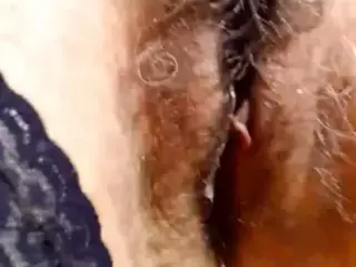 Mature Mom Shows Off Her Hairy Cunt