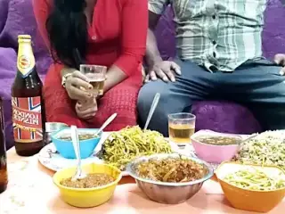 The mistress made special food for the sahib and while eating food she kissed the pussy -  Hindi with sexy voice