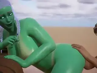 Alien Woman Gets Bred By Human - 3D Animation