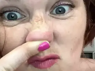 My pussy smells so fucking amazing that I can't stop smelling my fingers to actually press the button to stop filming!