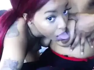 Beautiful Ebony Suck Big Tits Areolas Of Her Girlfriend