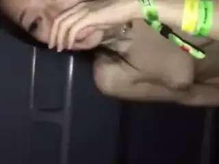 Casual conversation during blowjob at rave