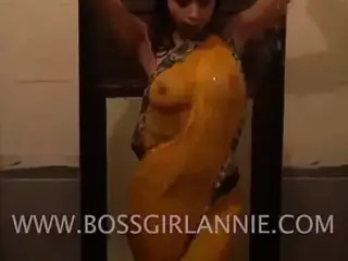Annie Sharma taking shower and showing her big boobs and butt