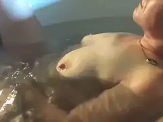 Amateur Wife Jacuzzi Tub Water Jet Masturbation Orgasm