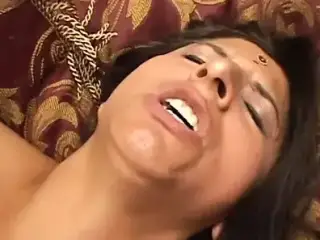 Indian slut is double teamed by studs indoors