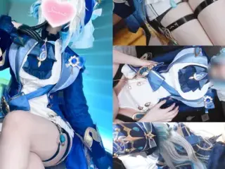 Genshin Impact Furiina cosplaying multiple orgasm hentai video